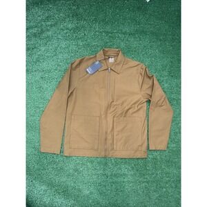 NWT VRST Full Zip Water Repellant Chore Jacket Brown Men's Sz M